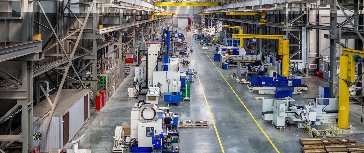 Manufacturing Plant Overhead View