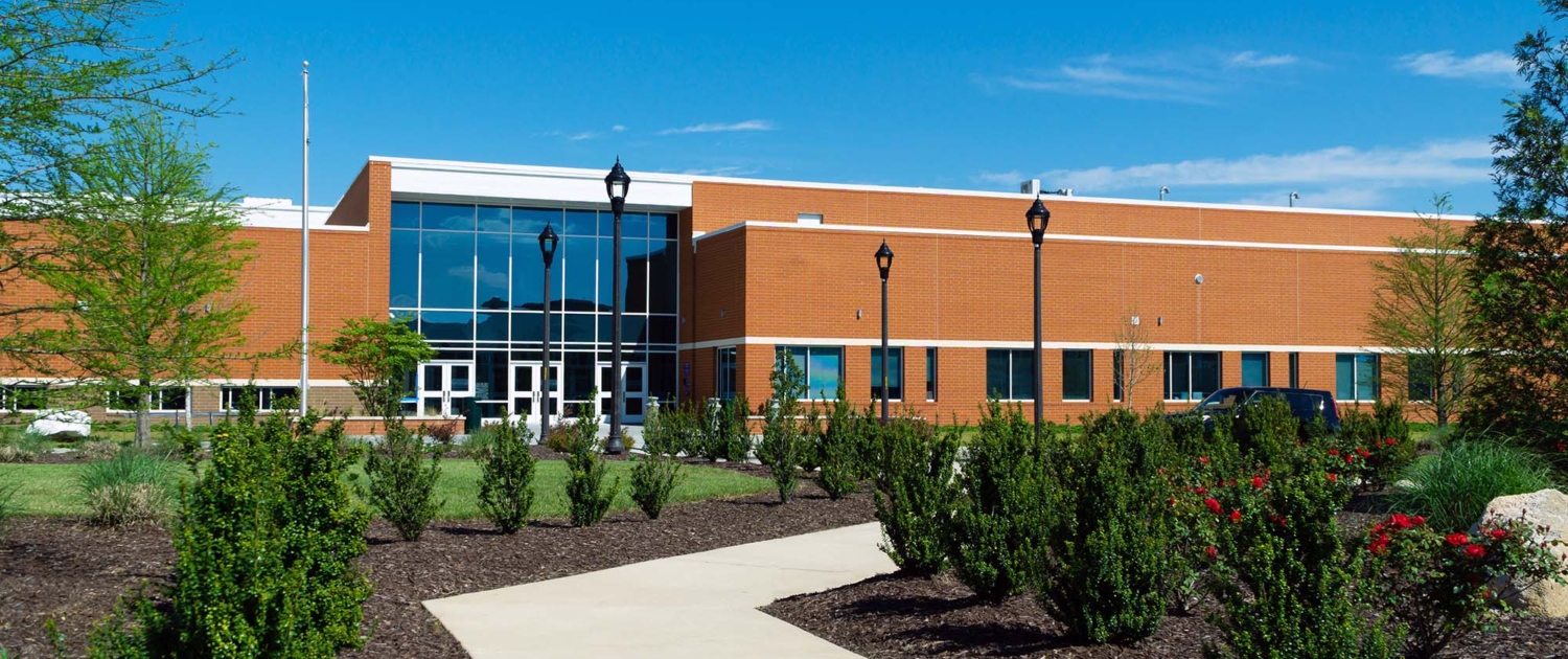 Side View Of A High School During The Day